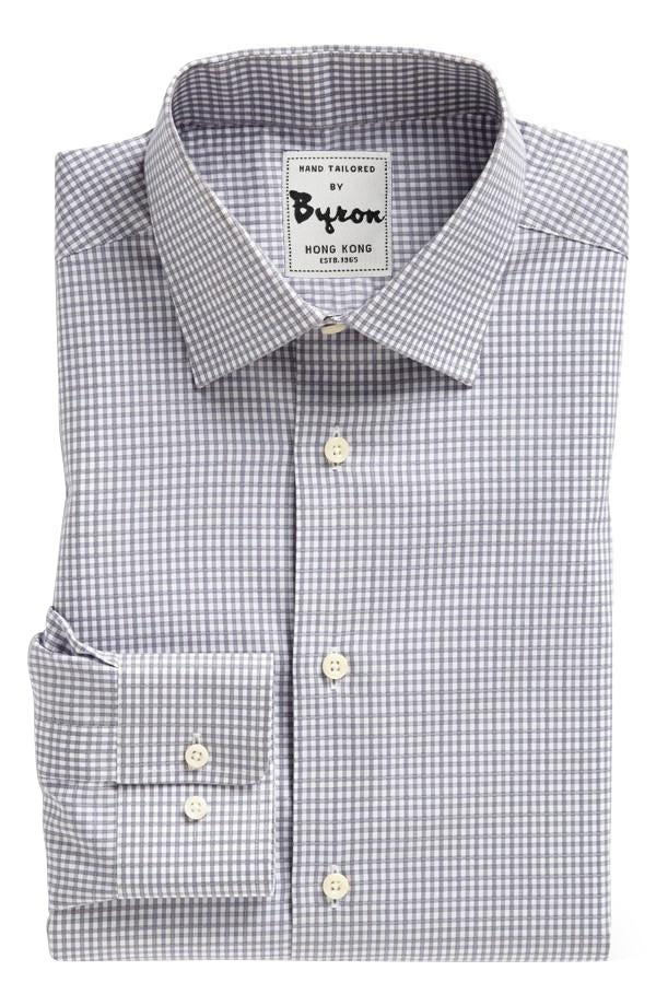 Grey on Grey Gingham Check Shirt
