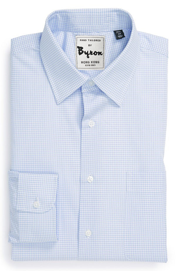 Micro Check Beige Shirt main image 1