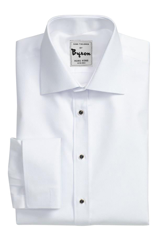 Tuxedo Shirt with Wide Spread Collar with French Cuffs – Byron Ltd
