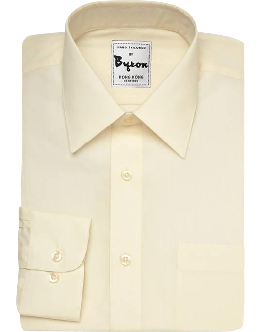 Ivory Color, Forward Point Collar, Round Cuff