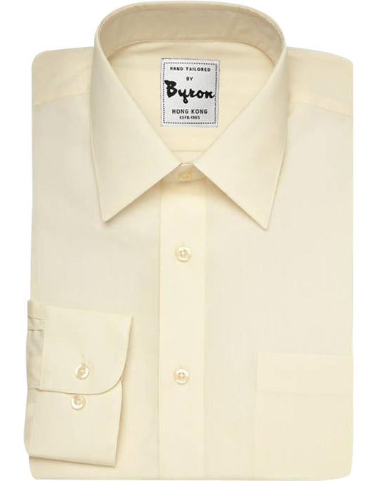 Ivory Color, Forward Point Collar, Round Cuff