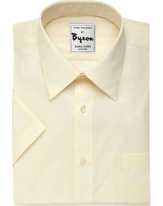 Ivory Color, Short Sleeve, Forward Point Collar
