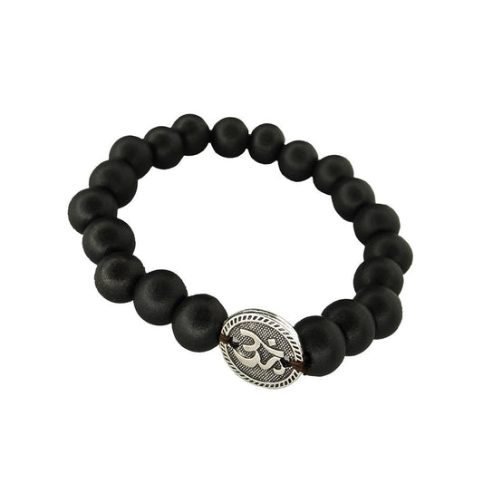 Wooden Bead Bracelet with charrm